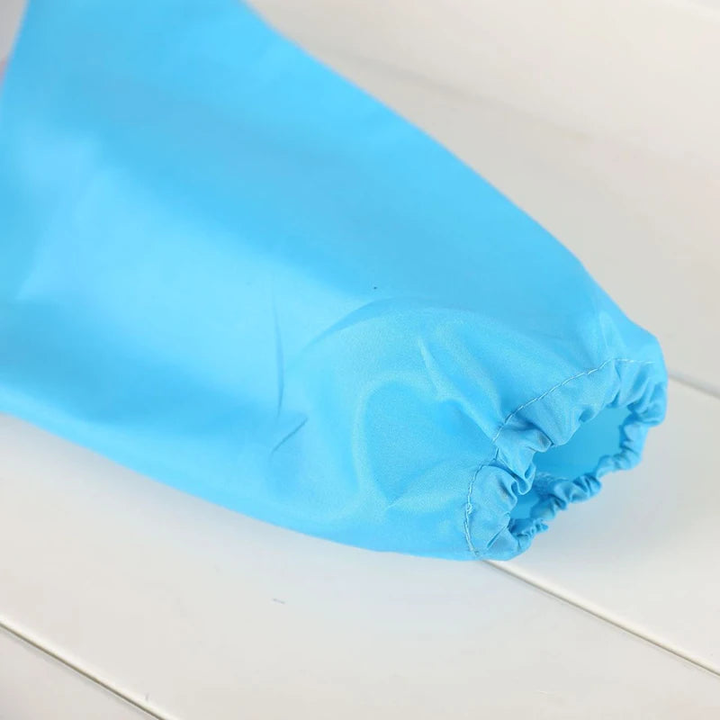 Silicone Waterproof Baby Bib with Food Catcher Pocket – Adjustable and Easy to Clean