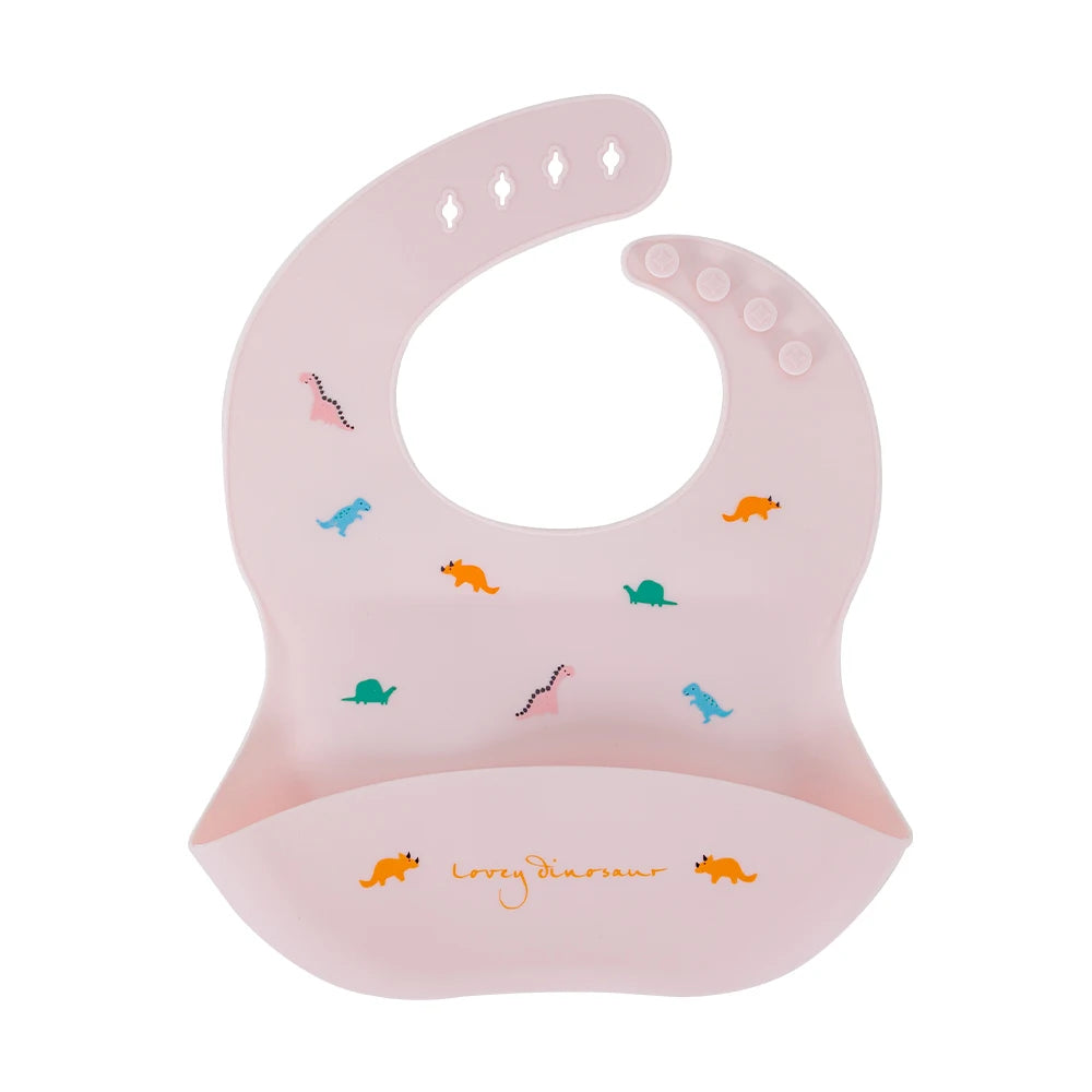 Silicone Bib with Spill-Proof Pocket