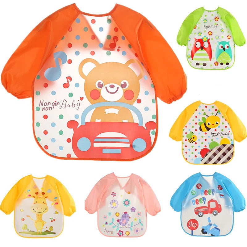 Silicone Waterproof Baby Bib with Food Catcher Pocket – Adjustable and Easy to Clean