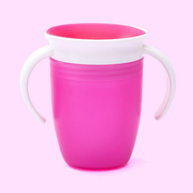 Silicone training cup with lid and straw – Spill-proof