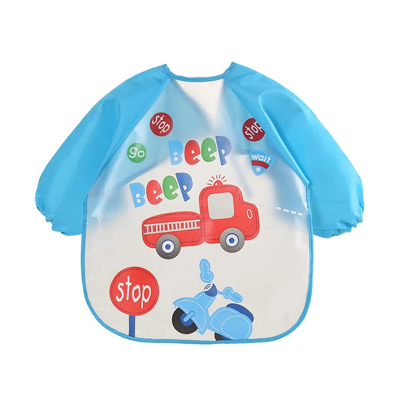 Silicone Waterproof Baby Bib with Food Catcher Pocket – Adjustable and Easy to Clean