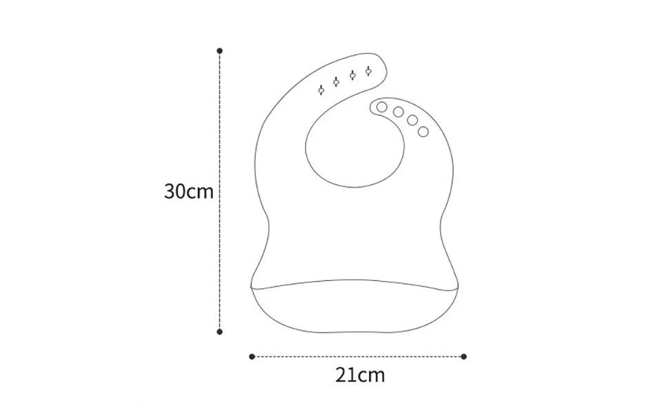 Silicone Bib with Spill-Proof Pocket