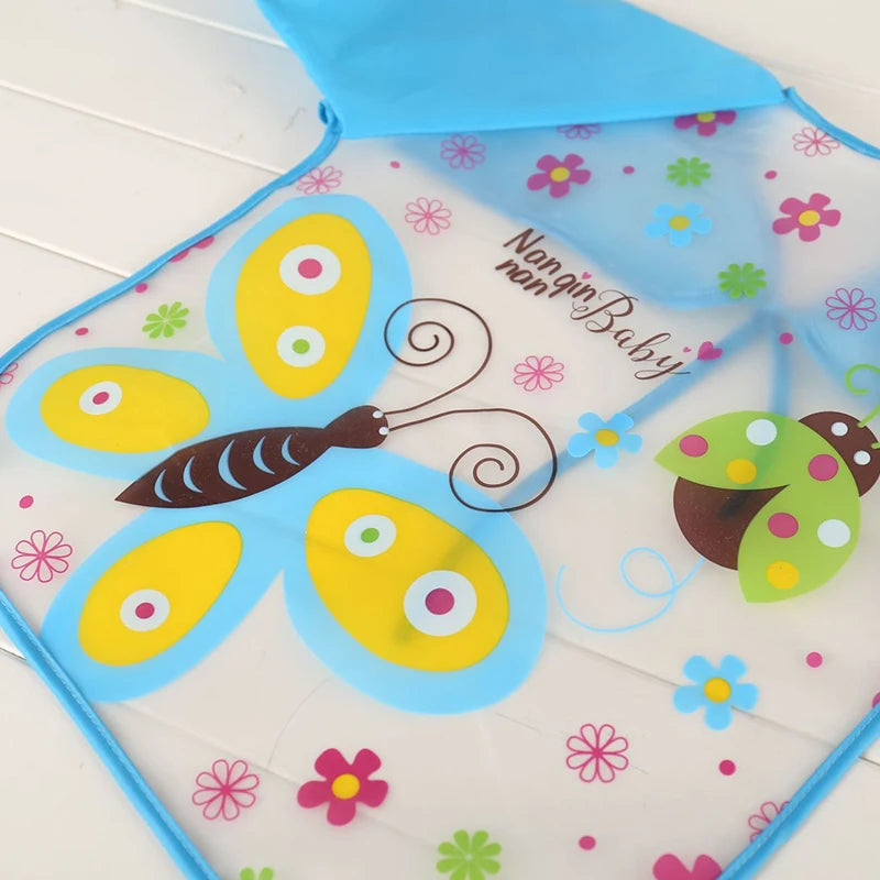 Silicone Waterproof Baby Bib with Food Catcher Pocket – Adjustable and Easy to Clean