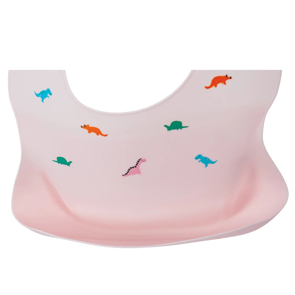 Silicone Bib with Spill-Proof Pocket
