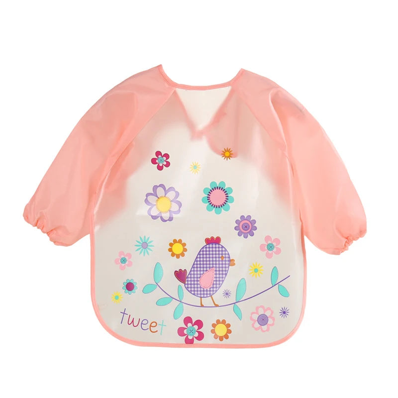 Silicone Waterproof Baby Bib with Food Catcher Pocket – Adjustable and Easy to Clean