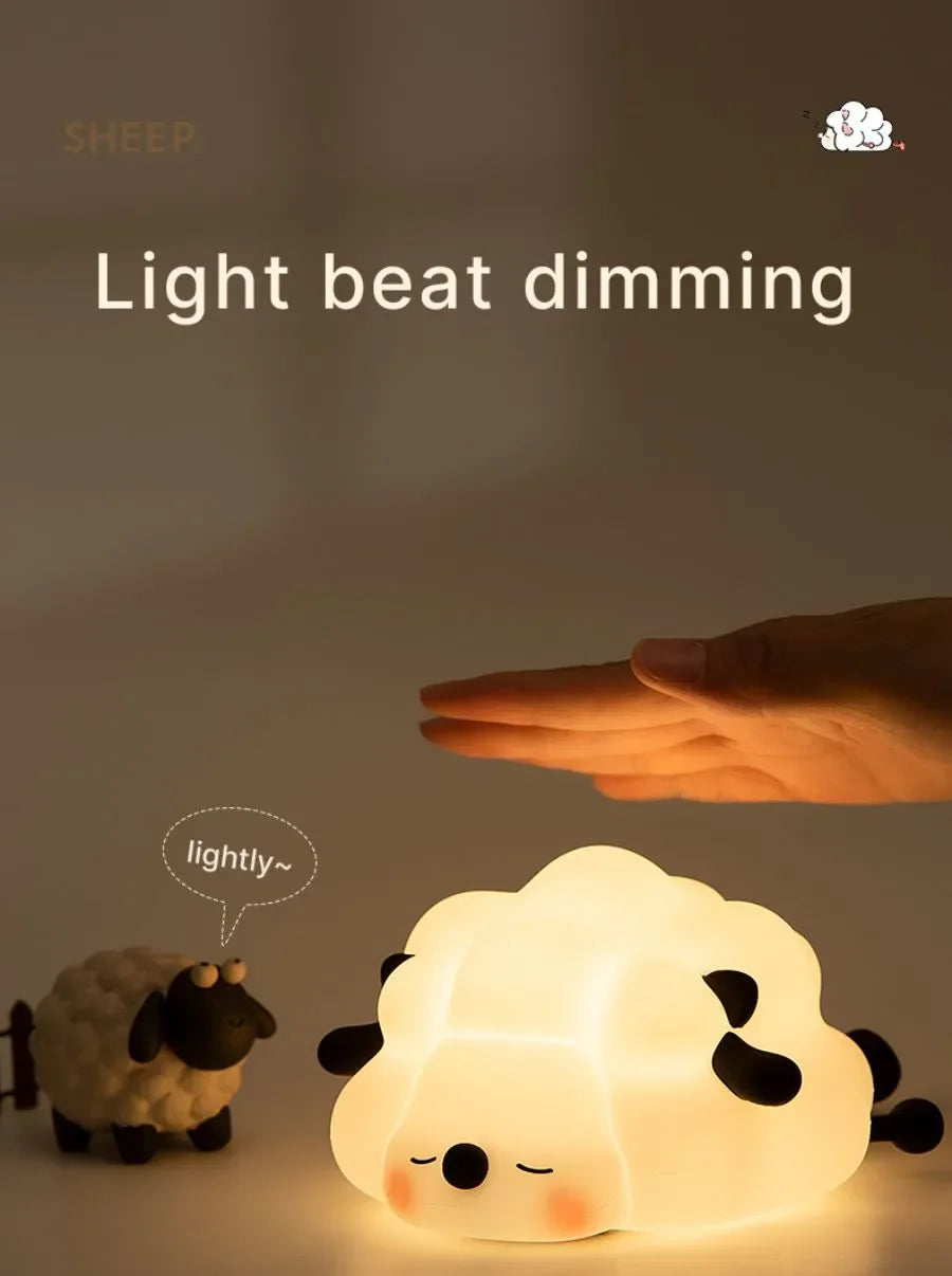 LED Night Light – Soft Silicone USB Rechargeable Lamp for Kids