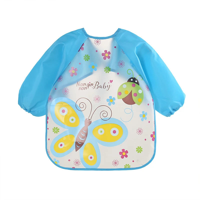 Silicone Waterproof Baby Bib with Food Catcher Pocket – Adjustable and Easy to Clean
