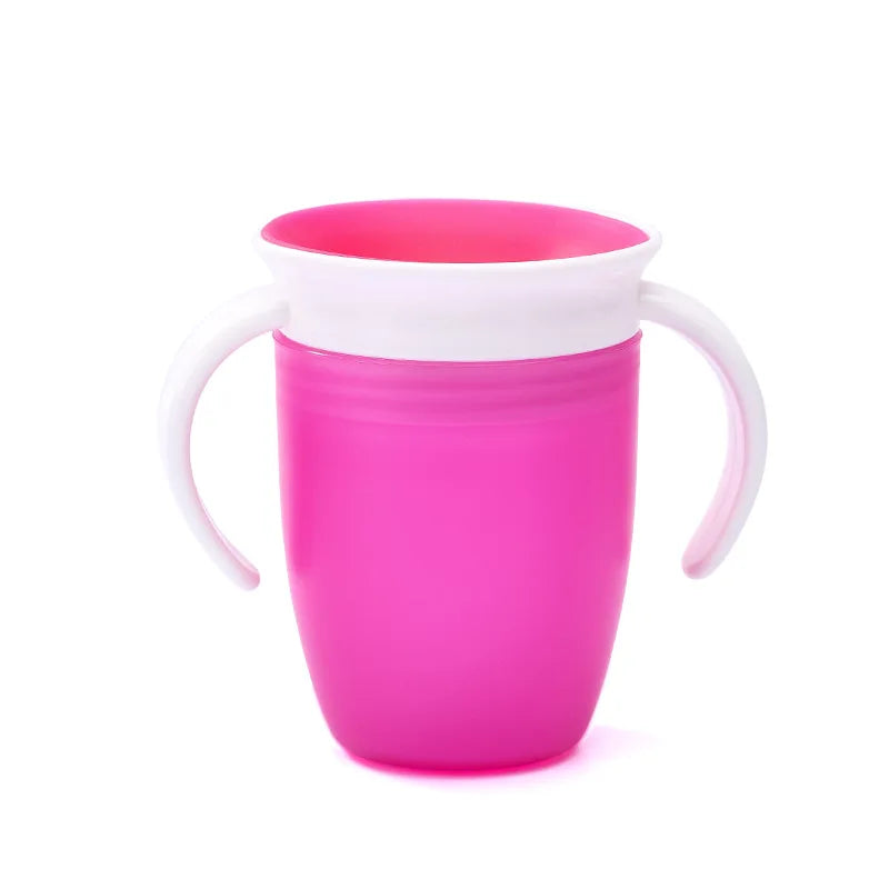 Silicone training cup with lid and straw – Spill-proof