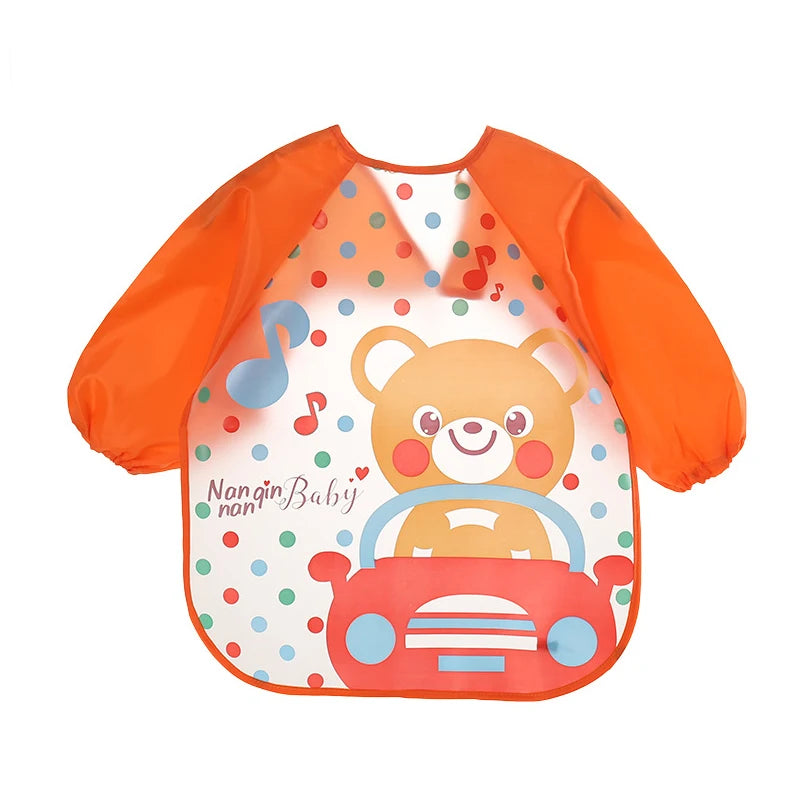 Silicone Waterproof Baby Bib with Food Catcher Pocket – Adjustable and Easy to Clean