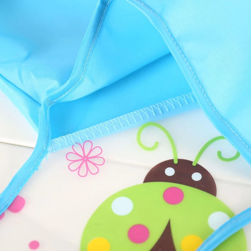 Silicone Waterproof Baby Bib with Food Catcher Pocket – Adjustable and Easy to Clean