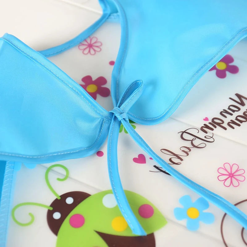 Silicone Waterproof Baby Bib with Food Catcher Pocket – Adjustable and Easy to Clean