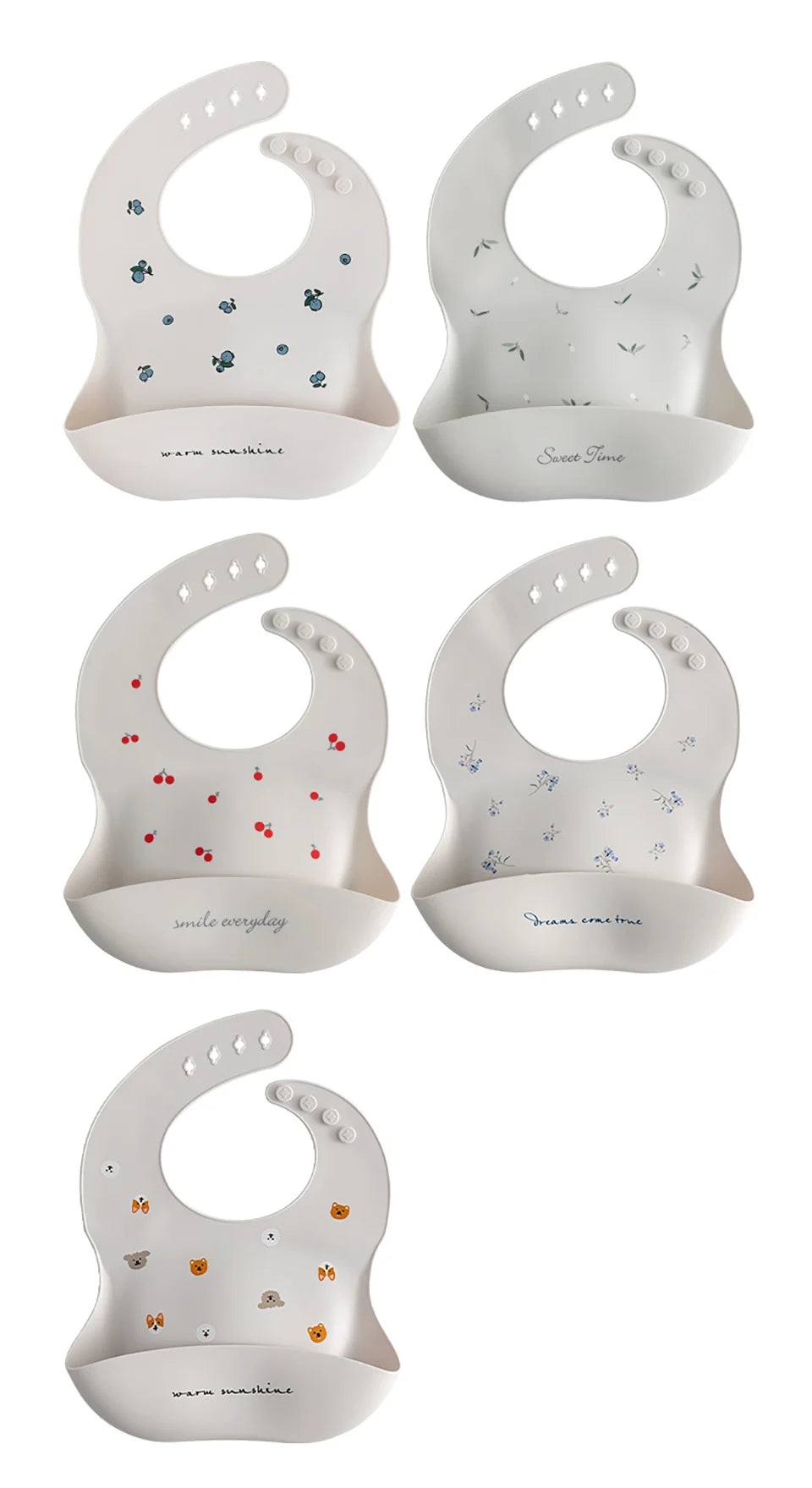 Silicone Bib with Spill-Proof Pocket