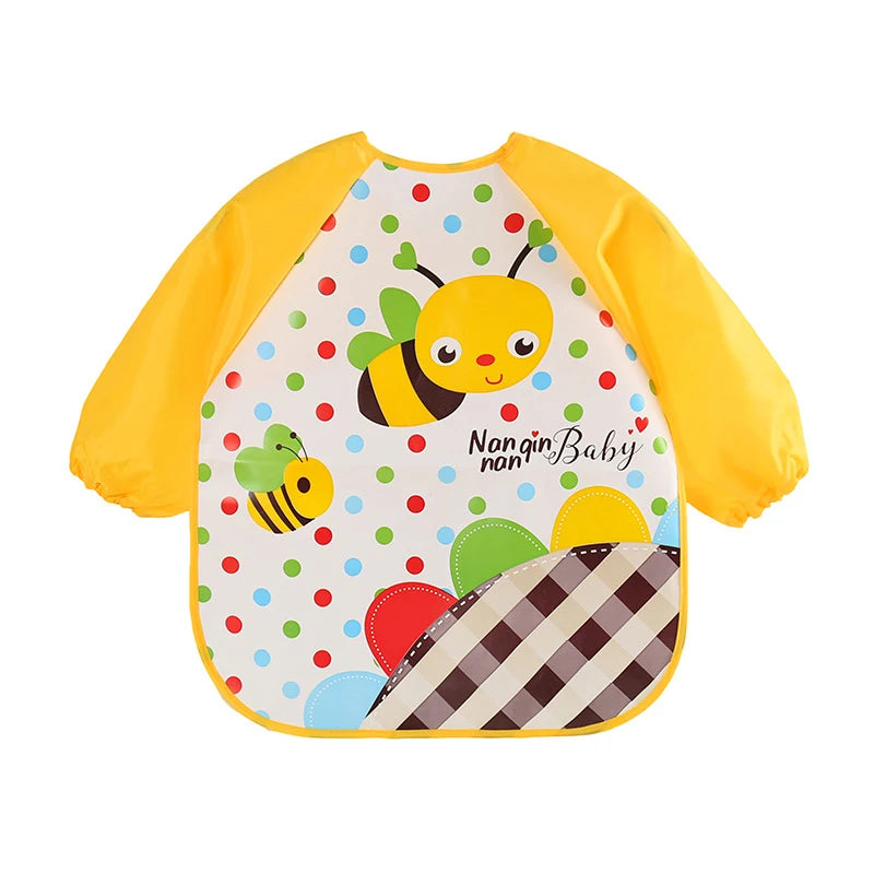 Silicone Waterproof Baby Bib with Food Catcher Pocket – Adjustable and Easy to Clean