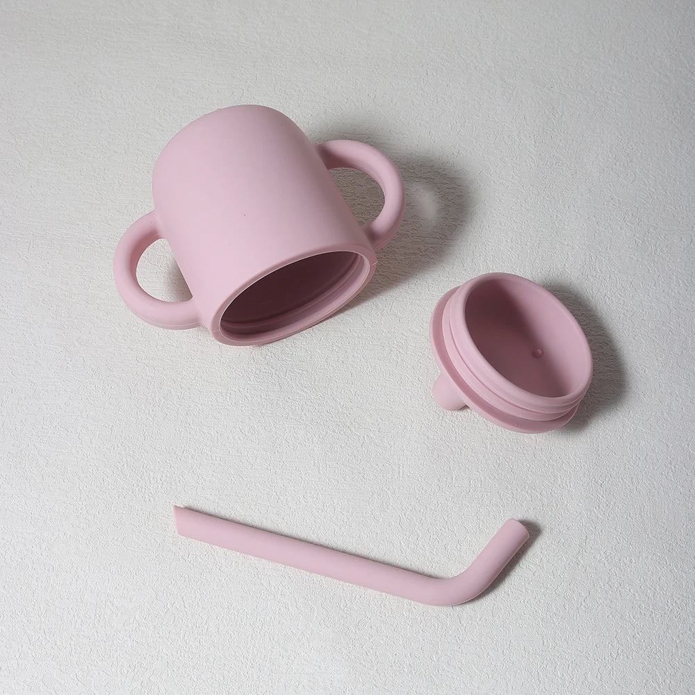 Complete Feeding Set – 8 Pieces Silicone (Bowl, Plate, Cutlery and more)