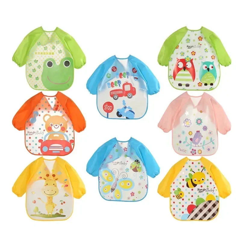 Silicone Waterproof Baby Bib with Food Catcher Pocket – Adjustable and Easy to Clean