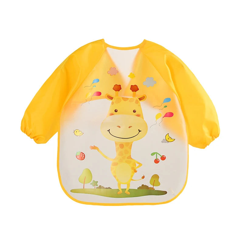 Silicone Waterproof Baby Bib with Food Catcher Pocket – Adjustable and Easy to Clean