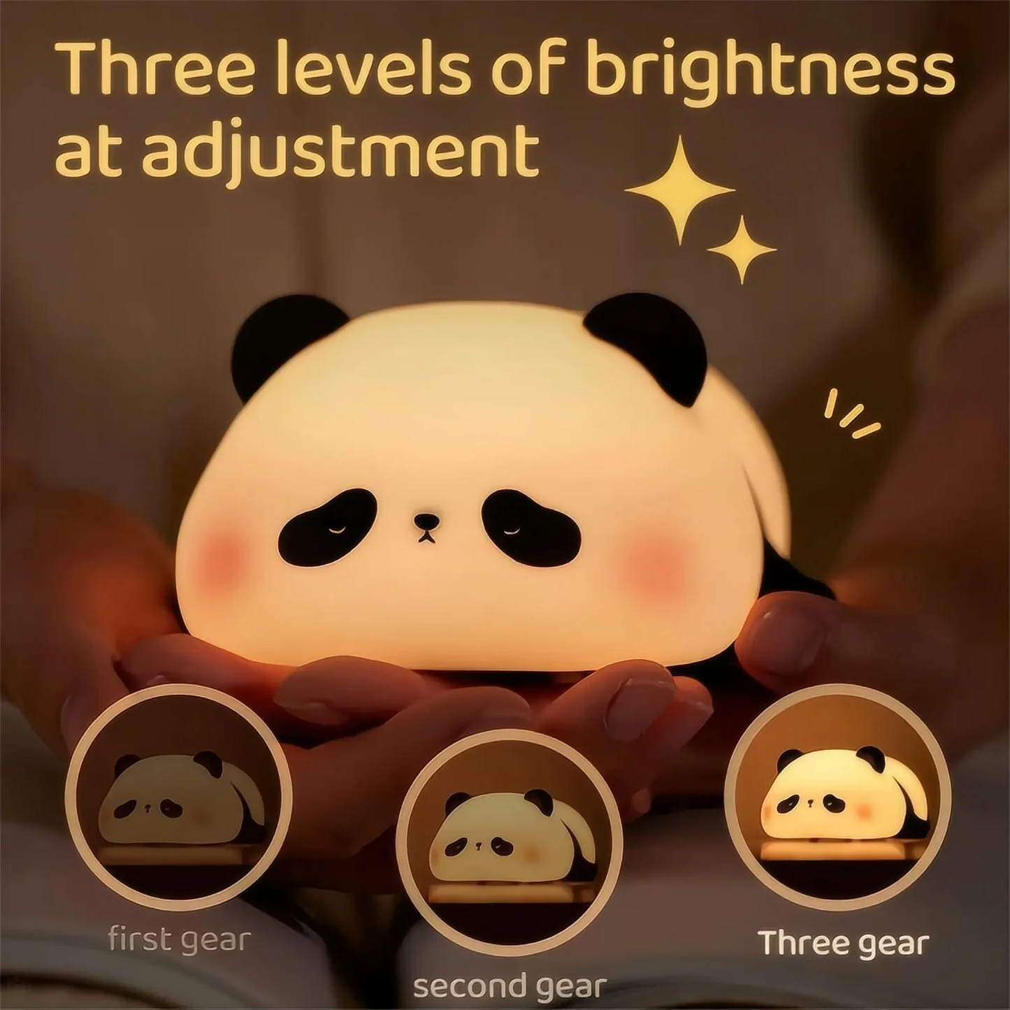 LED Night Light – Soft Silicone USB Rechargeable Lamp for Kids